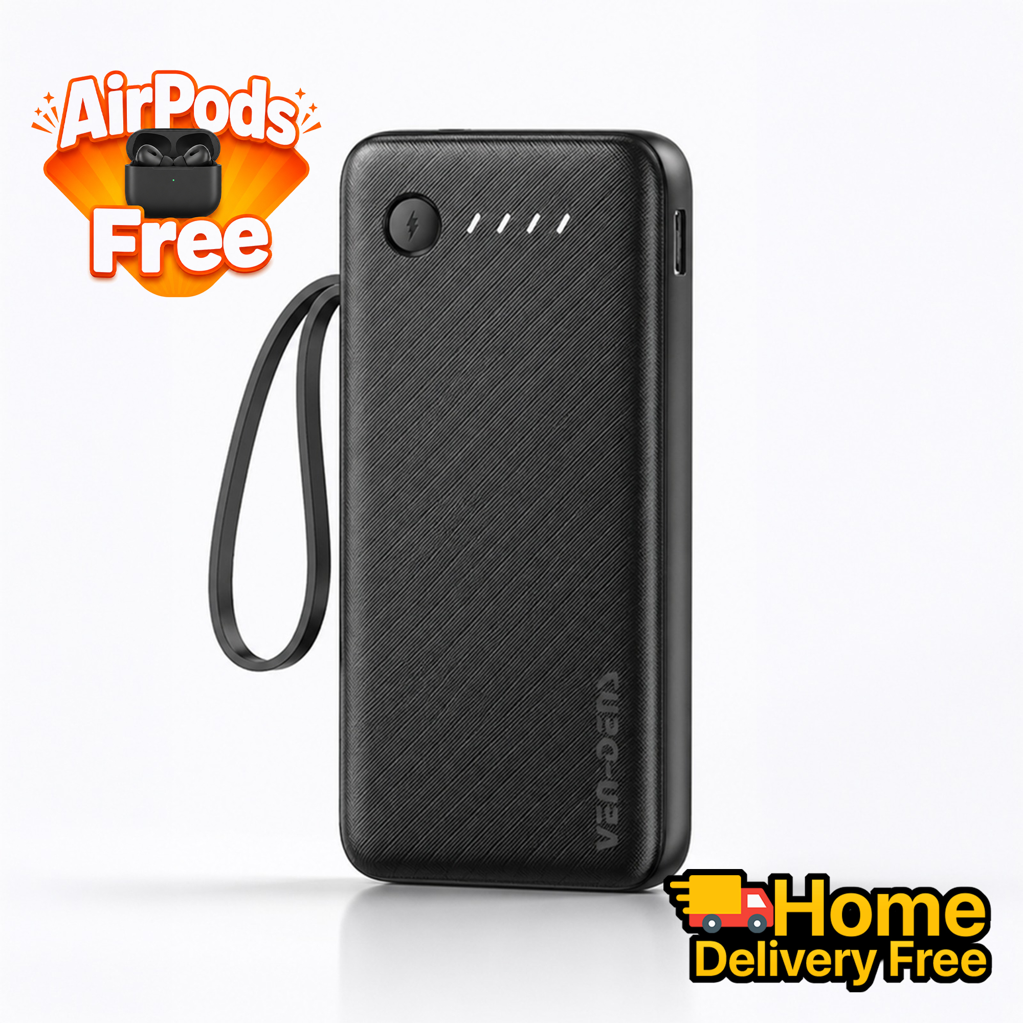 VEN-DENS VD-PB058 10000 mAh 4 in 1 Power Bank (VD-PB058)